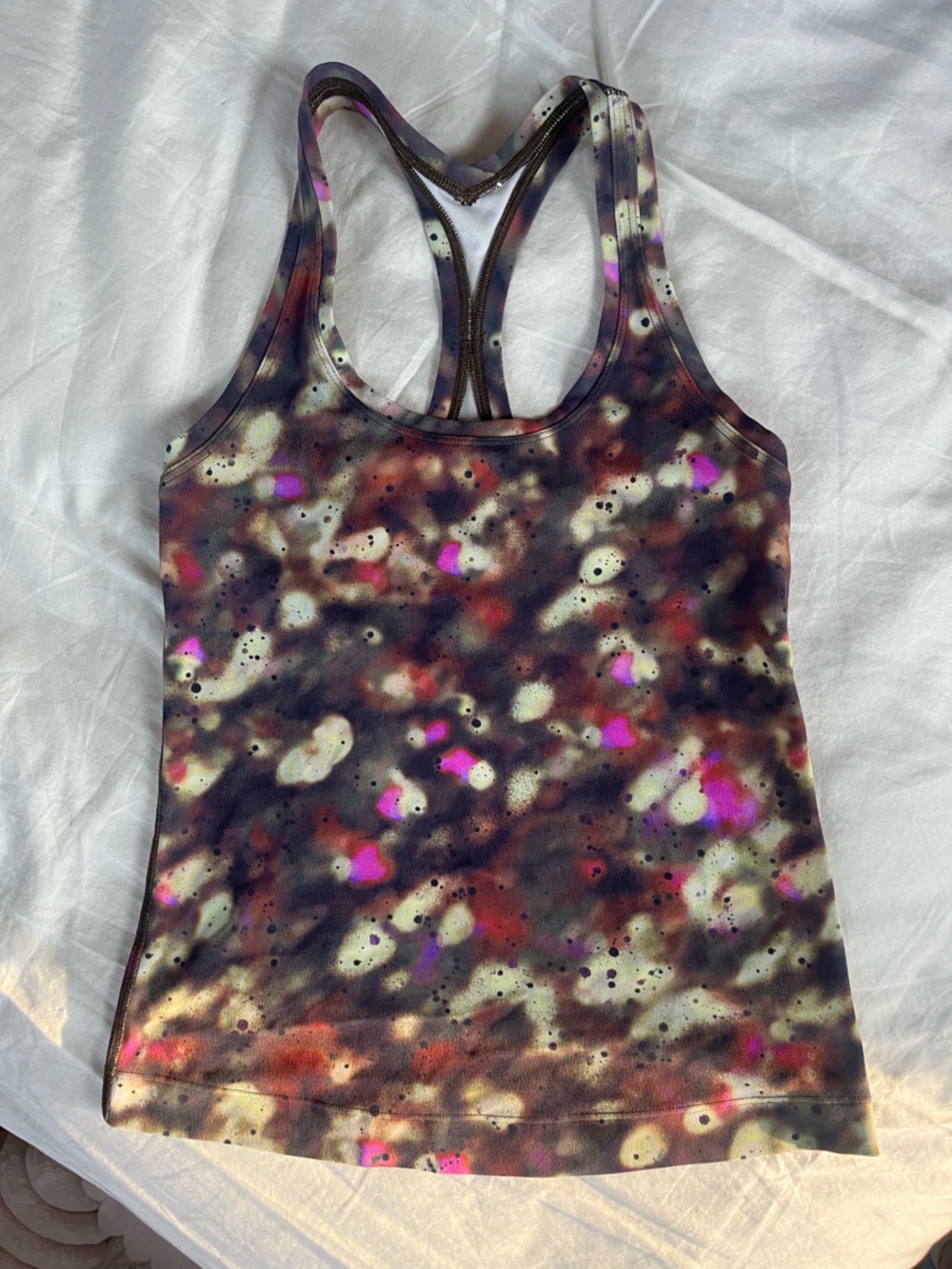 Lulu Lemon abstract Splatter Print Tank Top - Multicolor